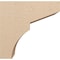 Ekena Millwork 12"W x 24"D x 24"H Classic Monterey Rough Cedar Woodgrain TimberThane Corbel, Primed Tan CORUR12X24X24MONRCPR - alternate 4